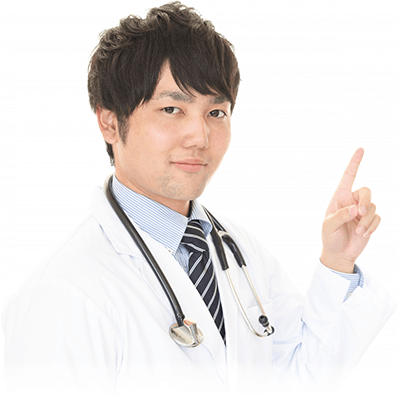 指さす医師